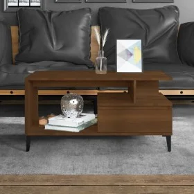 Brown oak plywood coffee table 90x49x45 cm by vidaXL, Coffee table - Ref: Foro24-819627, Price: 67,91 €, Discount: %