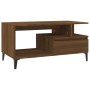 Mesa de centro madera contrachapada roble marrón 90x49x45 cm de vidaXL, Mesas de centro - Ref: Foro24-819627, Precio: 72,64 €...