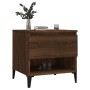 Mesa auxiliar madera contrachapada roble marrón 50x46x50 cm de vidaXL, Mesas auxiliares - Ref: Foro24-819562, Precio: 55,01 €...