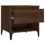 Mesa auxiliar madera contrachapada roble marrón 50x46x50 cm de vidaXL, Mesas auxiliares - Ref: Foro24-819562, Precio: 55,01 €...