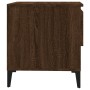 Mesa auxiliar madera contrachapada roble marrón 50x46x50 cm de vidaXL, Mesas auxiliares - Ref: Foro24-819562, Precio: 55,01 €...