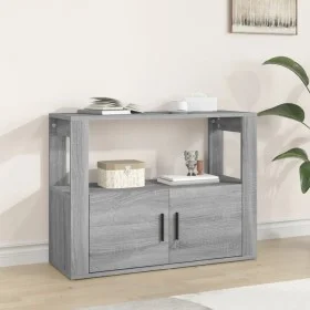 Sonoma gray plywood sideboard 80x30x60 cm by vidaXL, Sideboards - Ref: Foro24-819458, Price: 60,50 €, Discount: %