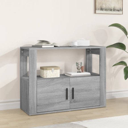 Aparador de madera contrachapada gris Sonoma 80x30x60 cm de vidaXL, Aparadores - Ref: Foro24-819458, Precio: 61,41 €, Descuen...