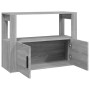Aparador de madera contrachapada gris Sonoma 80x30x60 cm de vidaXL, Aparadores - Ref: Foro24-819458, Precio: 61,41 €, Descuen...