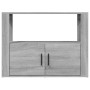 Aparador de madera contrachapada gris Sonoma 80x30x60 cm de vidaXL, Aparadores - Ref: Foro24-819458, Precio: 61,41 €, Descuen...