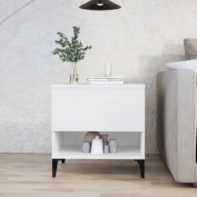 Mesa auxiliar madera contrachapada blanco 50x46x50 cm de vidaXL, Mesas auxiliares - Ref: Foro24-819548, Precio: 47,80 €, Desc...