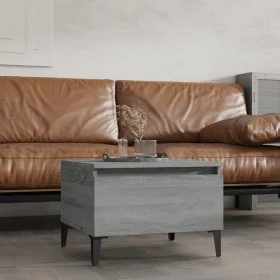 Mesa auxiliar madera contrachapada gris Sonoma 50x46x35 cm de vidaXL, Mesas auxiliares - Ref: Foro24-819528, Precio: 45,73 €,...