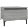 Mesa auxiliar madera contrachapada gris Sonoma 50x46x35 cm de vidaXL, Mesas auxiliares - Ref: Foro24-819528, Precio: 46,27 €,...
