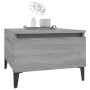 Mesa auxiliar madera contrachapada gris Sonoma 50x46x35 cm de vidaXL, Mesas auxiliares - Ref: Foro24-819528, Precio: 46,27 €,...