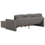 Sofá cama modular de 3 plazas tela gris taupe en Sofás | Comprar online en Foru.es