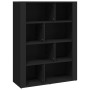 Aparador de madera contrachapada negro 80x30x106 cm de vidaXL, Aparadores - Ref: Foro24-819493, Precio: 73,80 €, Descuento: %