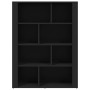 Aparador de madera contrachapada negro 80x30x106 cm de vidaXL, Aparadores - Ref: Foro24-819493, Precio: 73,80 €, Descuento: %