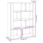 Aparador de madera contrachapada negro 80x30x106 cm de vidaXL, Aparadores - Ref: Foro24-819493, Precio: 73,80 €, Descuento: %