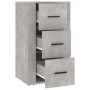 Aparador de madera contrachapada gris hormigón 40x33x70 cm de vidaXL, Aparadores - Ref: Foro24-819424, Precio: 61,18 €, Descu...