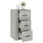 Aparador de madera contrachapada gris hormigón 40x33x70 cm de vidaXL, Aparadores - Ref: Foro24-819424, Precio: 60,49 €, Descu...