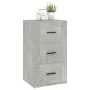 Aparador de madera contrachapada gris hormigón 40x33x70 cm de vidaXL, Aparadores - Ref: Foro24-819424, Precio: 60,49 €, Descu...