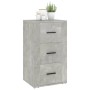 Aparador de madera contrachapada gris hormigón 40x33x70 cm de vidaXL, Aparadores - Ref: Foro24-819424, Precio: 61,18 €, Descu...