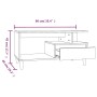 Mesa de centro madera contrachapada negro 90x49x45 cm de vidaXL, Mesas de centro - Ref: Foro24-819613, Precio: 60,61 €, Descu...