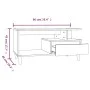 Mesa de centro madera contrachapada negro 90x49x45 cm de vidaXL, Mesas de centro - Ref: Foro24-819613, Precio: 59,98 €, Descu...