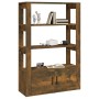 Aparador madera contrachapada roble ahumado 80x30x119,5 cm de vidaXL, Aparadores - Ref: Foro24-819473, Precio: 79,94 €, Descu...