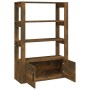 Aparador madera contrachapada roble ahumado 80x30x119,5 cm de vidaXL, Aparadores - Ref: Foro24-819473, Precio: 79,94 €, Descu...