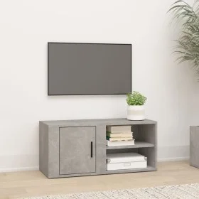 Mueble para TV madera contrachapada gris hormigón 80x31,5x36 cm de vidaXL, Muebles TV - Ref: Foro24-819444, Precio: 42,39 €, ...