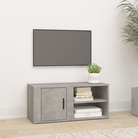 Mueble para TV madera contrachapada gris hormigón 80x31,5x36 cm de vidaXL, Muebles TV - Ref: Foro24-819444, Precio: 41,32 €, ...