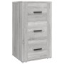 Aparador de madera contrachapada gris Sonoma 40x33x70 cm de vidaXL, Aparadores - Ref: Foro24-819426, Precio: 68,23 €, Descuen...