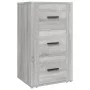 Sonoma gray plywood sideboard 40x33x70 cm by vidaXL, Sideboards - Ref: Foro24-819426, Price: 67,40 €, Discount: %
