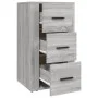 Sonoma gray plywood sideboard 40x33x70 cm by vidaXL, Sideboards - Ref: Foro24-819426, Price: 67,40 €, Discount: %