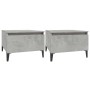 Mesas auxiliares 2 uds contrachapada gris hormigón 50x46x35 cm de vidaXL, Mesas auxiliares - Ref: Foro24-819525, Precio: 66,7...