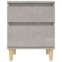 Mesitas de noche 2 unidades gris hormigón 40x35x50 cm de vidaXL, Taquillas y armarios de almacenamiento - Ref: Foro24-821835,...