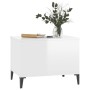 Mesa de centro madera contrachapada blanco brillo 60x44,5x45 cm de vidaXL, Mesas de centro - Ref: Foro24-819574, Precio: 63,3...