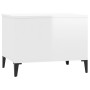 Mesa de centro madera contrachapada blanco brillo 60x44,5x45 cm de vidaXL, Mesas de centro - Ref: Foro24-819574, Precio: 63,3...