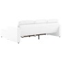 Sofá cama modular de 3 plazas de cuero sintético blanco en Sofás | Comprar online en Foru.es