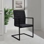 Sillas voladizas de comedor 6 unidades cuero sintético negro de vidaXL, Sillas de comedor - Ref: Foro24-272416, Precio: 646,8...