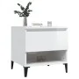 2 auxiliary tables plywood white gloss 50x46x50 cm by vidaXL, Side tables - Ref: Foro24-819553, Price: 62,90 €, Discount: %