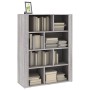 Aparador de madera contrachapada gris Sonoma 80x30x106 cm de vidaXL, Aparadores - Ref: Foro24-819498, Precio: 90,27 €, Descue...