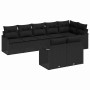 Conjunto de sofá de jardín 8 pcs Negro ratán sintético en Sofás de exterior | Comprar online en Foru.es