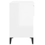 Mueble zapatero madera contrachapada blanco brillo 70x36x60 cm de vidaXL, Zapateros y organizadores de calzado - Ref: Foro24-...