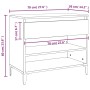 Mueble zapatero madera contrachapada blanco brillo 70x36x60 cm de vidaXL, Zapateros y organizadores de calzado - Ref: Foro24-...