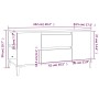 Mueble para TV madera contrachapada marrón roble 102x44,5x50 cm de vidaXL, Muebles TV - Ref: Foro24-819611, Precio: 86,01 €, ...