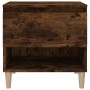 Mesitas de noche 2 uds contrachapada roble ahumado 50x46x50 cm de vidaXL, Mesitas de noche - Ref: Foro24-819543, Precio: 72,6...