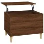 Mesa de centro madera contrachapada roble marrón 60x44,5x45 cm de vidaXL, Mesas de centro - Ref: Foro24-819571, Precio: 65,17...