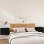 Mesitas de noche de pared 2 uds negro 50x36x40 cm de vidaXL, Taquillas y armarios de almacenamiento - Ref: Foro24-820985, Pre...