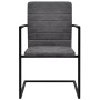 Sillas de comedor voladizas 6 unidades cuero sintético gris de vidaXL, Sillas de comedor - Ref: Foro24-272418, Precio: 539,18...