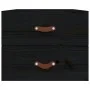 Mesitas de noche de pared 2 uds negro 50x36x40 cm de vidaXL, Taquillas y armarios de almacenamiento - Ref: Foro24-820985, Pre...