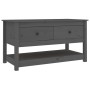 Mesa de centro de madera maciza de pino gris 102x49x55 cm de vidaXL, Mesas de centro - Ref: Foro24-820923, Precio: 112,97 €, ...