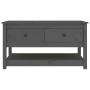Mesa de centro de madera maciza de pino gris 102x49x55 cm de vidaXL, Mesas de centro - Ref: Foro24-820923, Precio: 112,97 €, ...