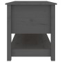 Mesa de centro de madera maciza de pino gris 102x49x55 cm de vidaXL, Mesas de centro - Ref: Foro24-820923, Precio: 112,97 €, ...